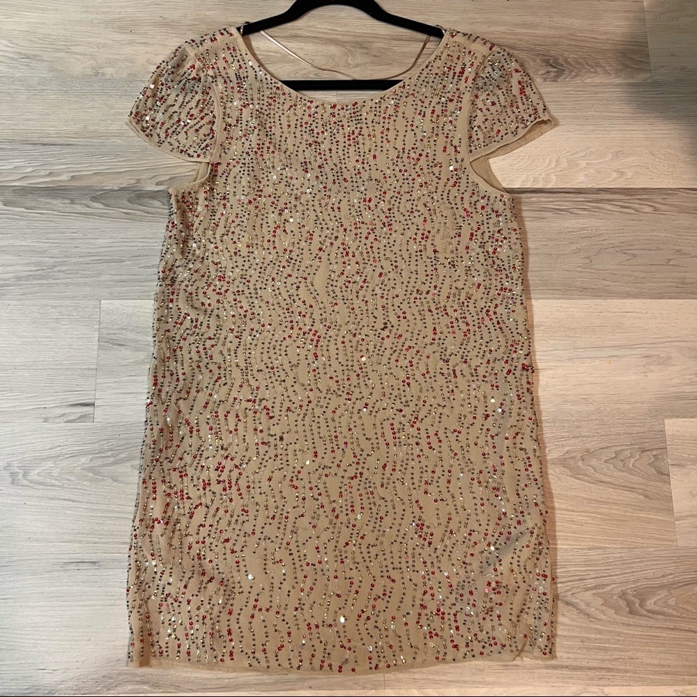 Zara beaded sequin dress size small